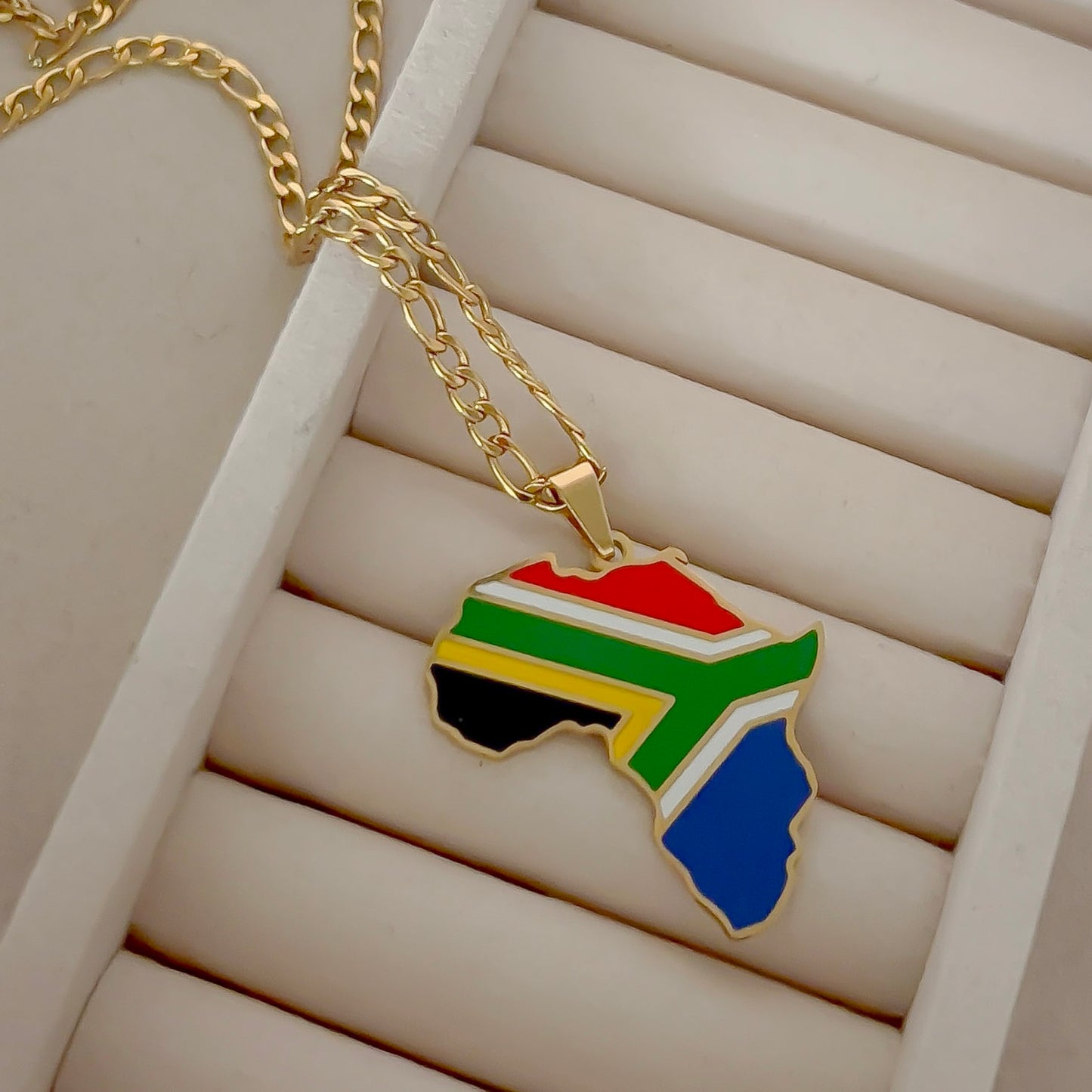 African Country Pendant Necklace