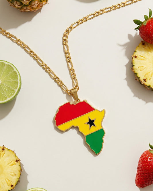 African Country Pendant Necklace