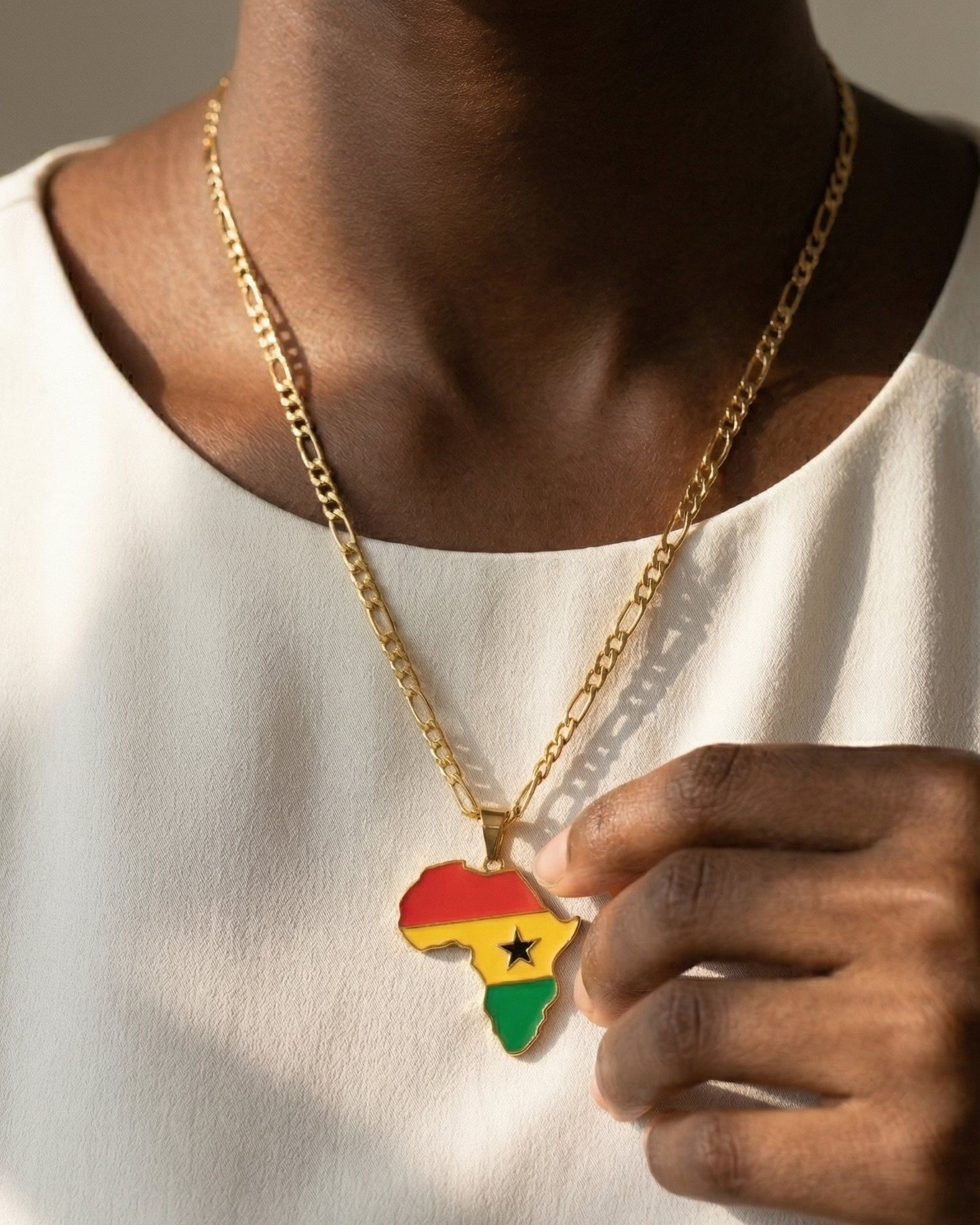 African Country Pendant Necklace