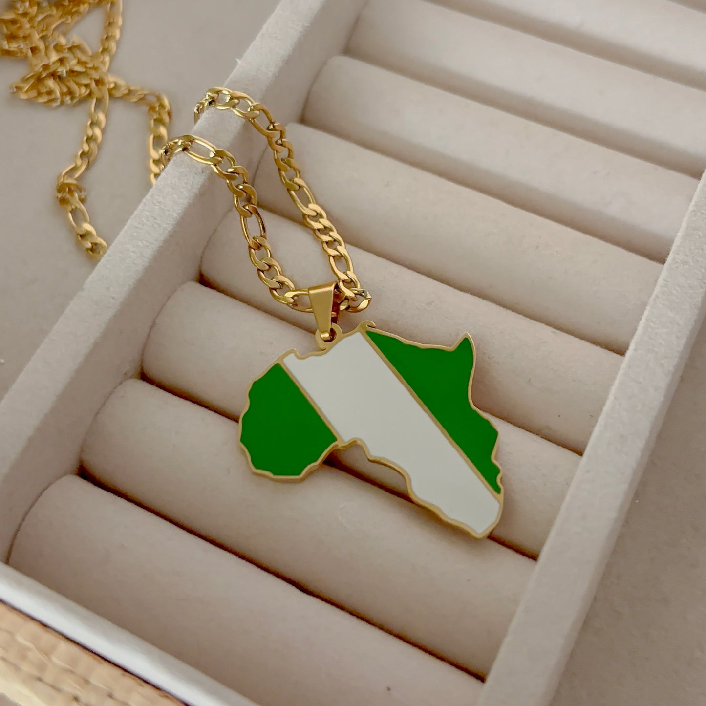 African Country Pendant Necklace