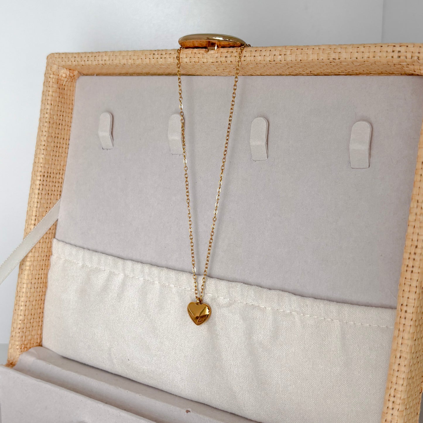 Gold Plated Heart Pendant Necklace