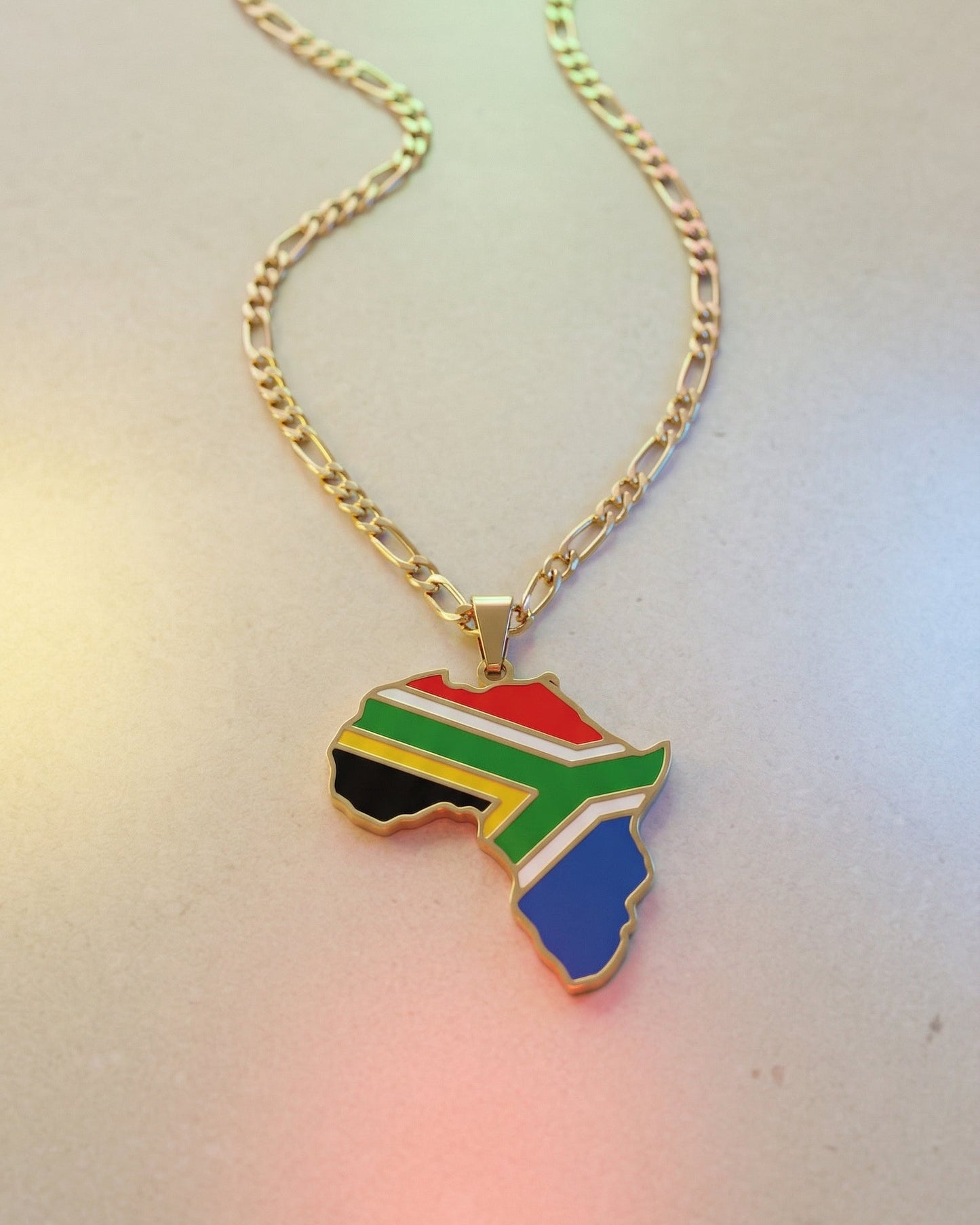 African Country Pendant Necklace