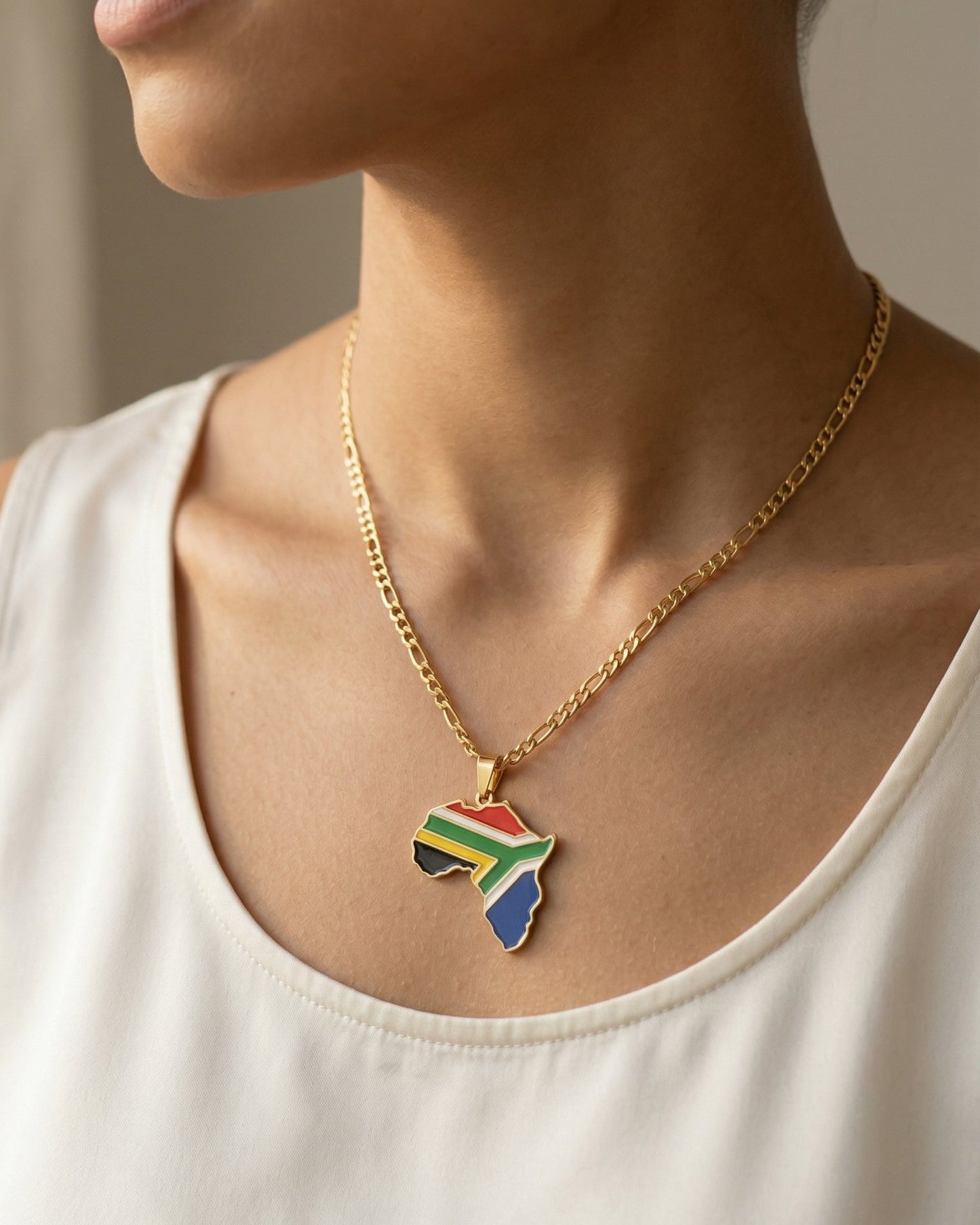 African Country Pendant Necklace